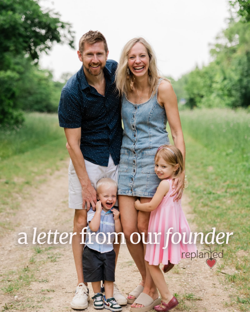 Jenn Hook, her husband Josh, and her two children.